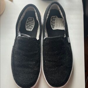 Hey Dude Black Slip-On Shoes